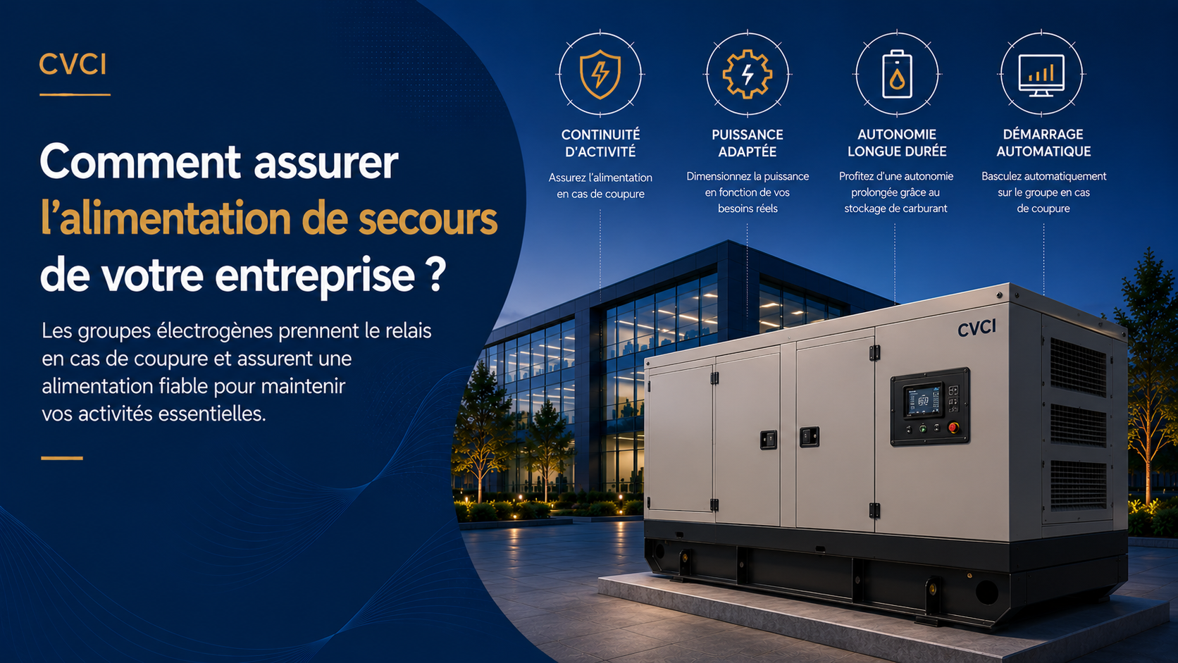 Comment assurer l’alimentation de secours de votre entreprise ?